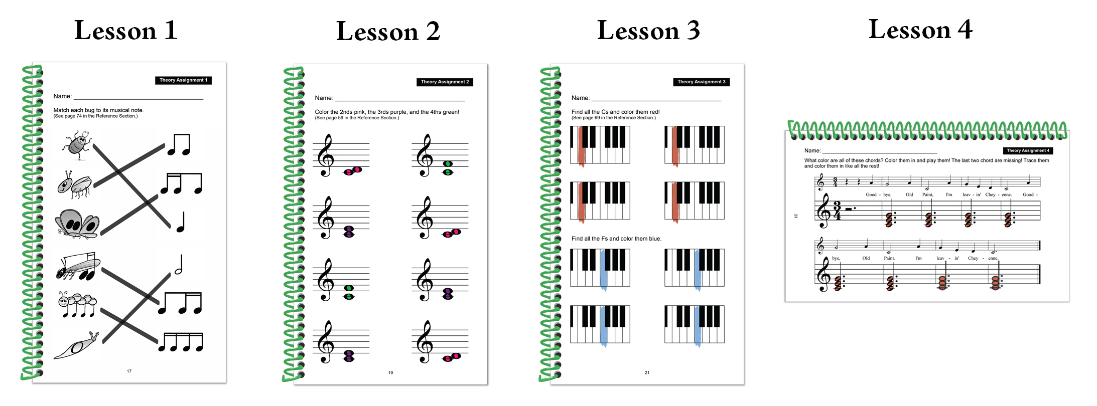 Answers for Lessons 1 through 4 of Green Turtle Shells