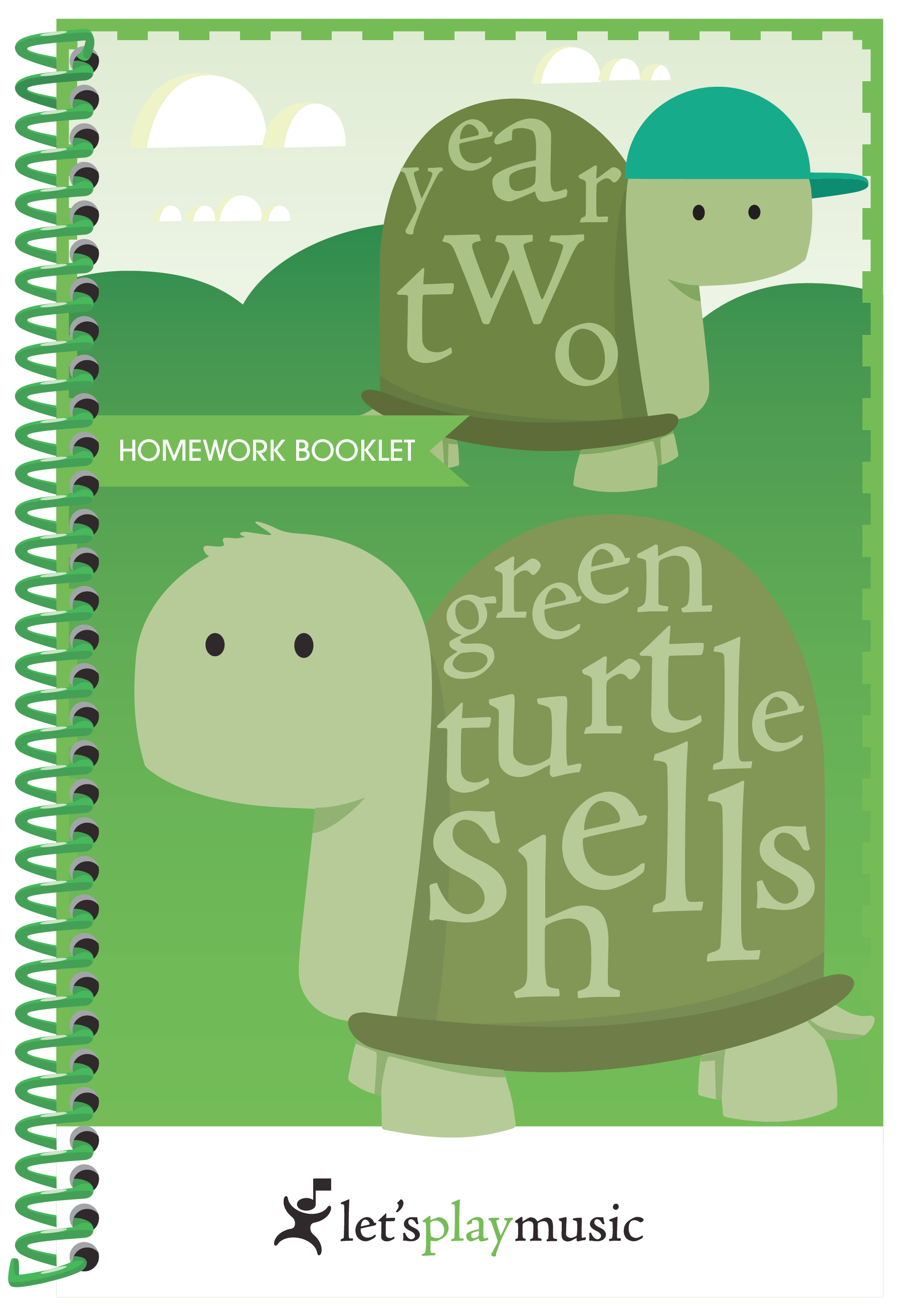 2nd Year of Let's Play Music Green Turtle Shells Homework Booklet