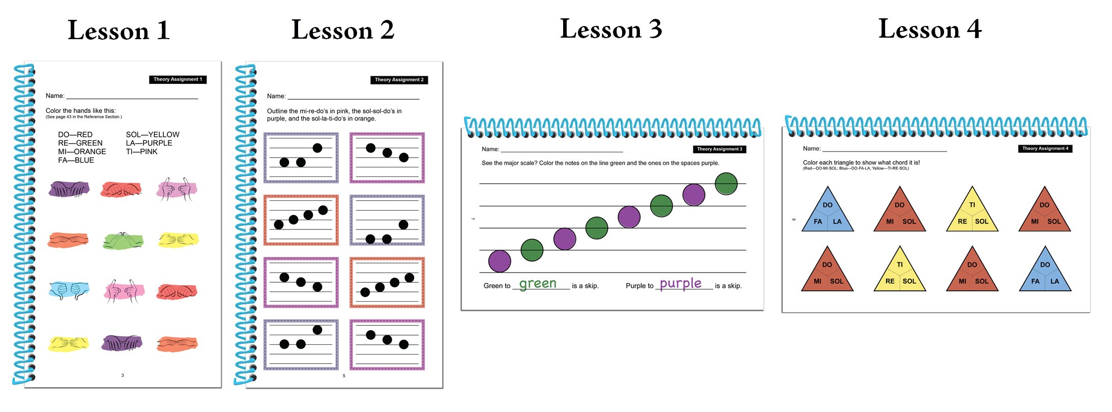Answers for Lessons 1 through 4 of Blue Bugs