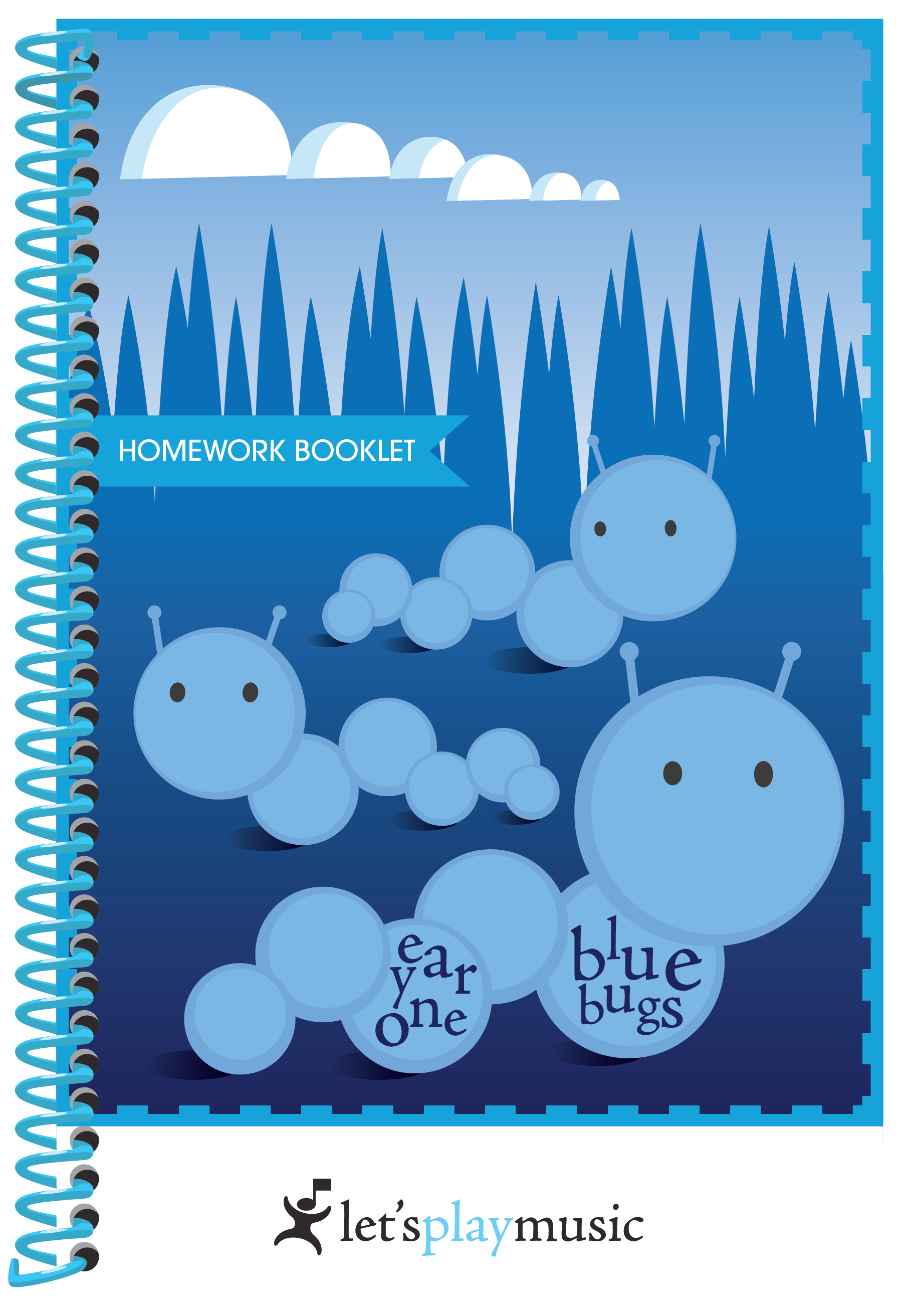 1st Year of Let's Play Music Blue Bugs Homework Booklet